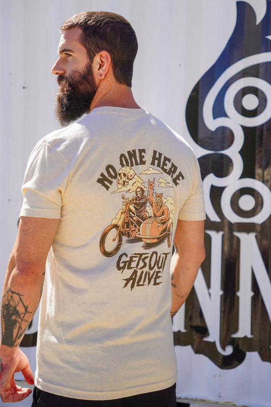 No one here gets out alive T-shirt - Because none of us get out alive.